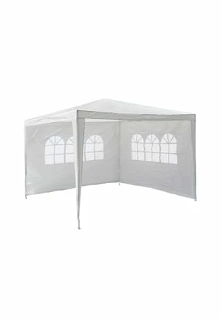 VCM. Pavillon 3x3 M In Weiß PE Plane 2 Seitenteile Partyzelt Gartenzelt Sonnenschutz 1 VCM. Pavillon 3x3 M In Weiß PE Plane 2 Seitenteile Partyzelt Gartenzelt Sonnenschutz