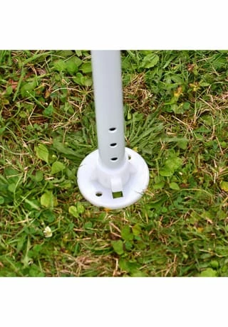 VCM. Pavillon 3x3 M In Weiß PE Plane 2 Seitenteile Partyzelt Gartenzelt Sonnenschutz 7 VCM. Pavillon 3x3 M In Weiß PE Plane 2 Seitenteile Partyzelt Gartenzelt Sonnenschutz – Bild 7