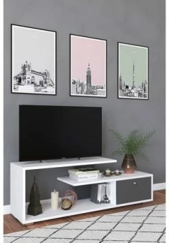 VCM. - My Media Holz TV Lowboard Fernsehschrank Konsole Fernsehtisch Fernseh Schublade Mazusa Weiß / Anthrazit 6 VCM. - My Media Holz TV Lowboard Fernsehschrank Konsole Fernsehtisch Fernseh Schublade Mazusa Weiß / Anthrazit -Wohn-esszimmer Verkäufe unnamed file 175