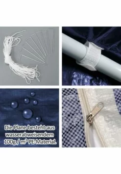 VCM. Pavillon Partyzelt 3x3m Blau Weiß Wasserdicht 4 Seitenteile Gartenzelt Eventzelt 12 VCM. Pavillon Partyzelt 3x3m Blau Weiß Wasserdicht 4 Seitenteile Gartenzelt Eventzelt -Wohn-esszimmer Verkäufe unnamed file 1760