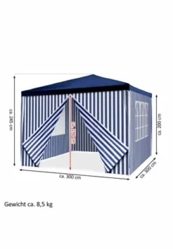 VCM. Pavillon Partyzelt 3x3m Blau Weiß Wasserdicht 4 Seitenteile Gartenzelt Eventzelt 13 VCM. Pavillon Partyzelt 3x3m Blau Weiß Wasserdicht 4 Seitenteile Gartenzelt Eventzelt -Wohn-esszimmer Verkäufe unnamed file 1761