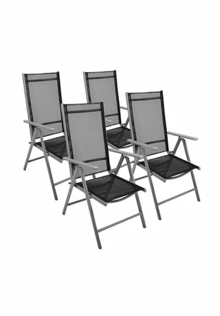 VCM. 4er Set Klappstuhl Schwarz Klappsessel Gartenstuhl Campingstuhl Liegestuhl Schwarz 1 VCM. 4er Set Klappstuhl Schwarz Klappsessel Gartenstuhl Campingstuhl Liegestuhl Schwarz