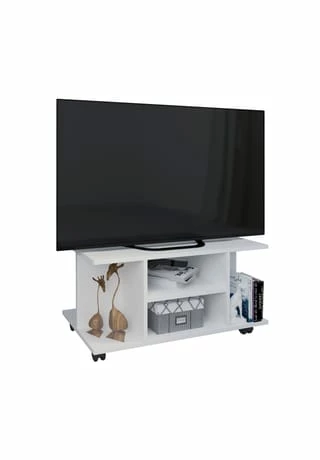 VCM. - My Media Holz TV Lowboard Rollen Fernsehschrank Tisch Konsole Rollbar Möbel Fernsehtisch Findalo Weiß 1 VCM. - My Media Holz TV Lowboard Rollen Fernsehschrank Tisch Konsole Rollbar Möbel Fernsehtisch Findalo Weiß