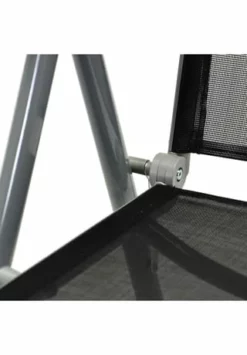 VCM. Klappstuhl Aluminium Komfortbreite Gartenstuhl Textilene Schwarz Rahmen Grau Schwarz 9 VCM. Klappstuhl Aluminium Komfortbreite Gartenstuhl Textilene Schwarz Rahmen Grau Schwarz -Wohn-esszimmer Verkäufe unnamed file 1783