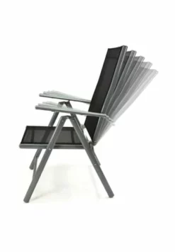 VCM. Klappstuhl Aluminium Komfortbreite Gartenstuhl Textilene Schwarz Rahmen Grau Schwarz 13 VCM. Klappstuhl Aluminium Komfortbreite Gartenstuhl Textilene Schwarz Rahmen Grau Schwarz -Wohn-esszimmer Verkäufe unnamed file 1787