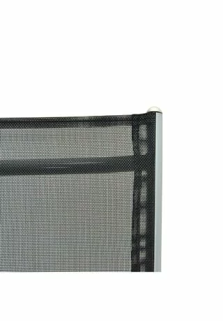 VCM. 2er Set Klappstuhl Aluminium Komfortbreite Textilene Schwarz Rahmen Grau Garten Grau 2 VCM. 2er Set Klappstuhl Aluminium Komfortbreite Textilene Schwarz Rahmen Grau Garten Grau – Bild 2