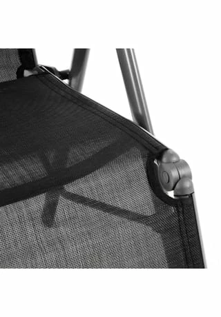 VCM. Alu Liegestuhl Klappstuhl Relaxstuhl Rahmen Anthrazit Bezug Schwarz M. Fußstütze Schwarz 2 VCM. Alu Liegestuhl Klappstuhl Relaxstuhl Rahmen Anthrazit Bezug Schwarz M. Fußstütze Schwarz – Bild 2