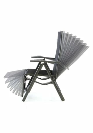 VCM. Alu Liegestuhl Klappstuhl Relaxstuhl Rahmen Anthrazit Bezug Schwarz M. Fußstütze Schwarz 7 VCM. Alu Liegestuhl Klappstuhl Relaxstuhl Rahmen Anthrazit Bezug Schwarz M. Fußstütze Schwarz – Bild 7