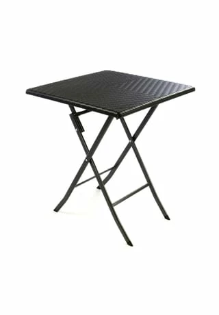 VCM. 3er Set Garnitur Tischset Mit 2 Stühlen Balkonset Rattan-Optik Schwarz Bistroset Schwarz 2 VCM. 3er Set Garnitur Tischset Mit 2 Stühlen Balkonset Rattan-Optik Schwarz Bistroset Schwarz – Bild 2