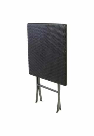 VCM. 3er Set Garnitur Tischset Mit 2 Stühlen Balkonset Rattan-Optik Schwarz Bistroset Schwarz 6 VCM. 3er Set Garnitur Tischset Mit 2 Stühlen Balkonset Rattan-Optik Schwarz Bistroset Schwarz – Bild 6