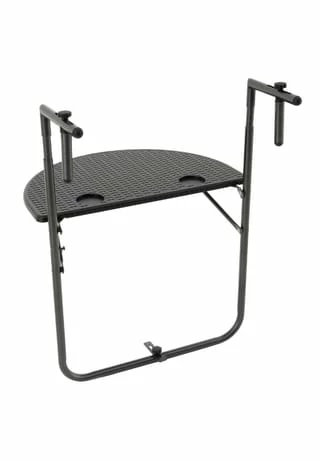 VCM. Balkonhängetisch Balkontisch Wandklapptisch Hängetisch Stabil 59x40 Cm Schwarz Schwarz 2 VCM. Balkonhängetisch Balkontisch Wandklapptisch Hängetisch Stabil 59x40 Cm Schwarz Schwarz – Bild 2
