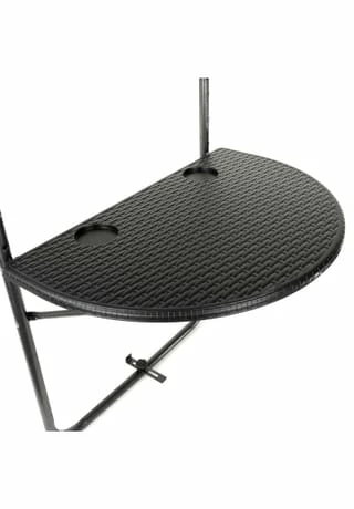 VCM. Balkonhängetisch Balkontisch Wandklapptisch Hängetisch Stabil 59x40 Cm Schwarz Schwarz 3 VCM. Balkonhängetisch Balkontisch Wandklapptisch Hängetisch Stabil 59x40 Cm Schwarz Schwarz – Bild 3