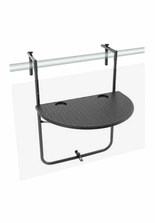 VCM. Balkonhängetisch Balkontisch Wandklapptisch Hängetisch Stabil 59x40 Cm Schwarz Schwarz 7 VCM. Balkonhängetisch Balkontisch Wandklapptisch Hängetisch Stabil 59x40 Cm Schwarz Schwarz – Bild 7