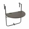 VCM. Balkonhängetisch Balkontisch Wandklapptisch Hängetisch Stabil 59 X40 Cm Braun Braun