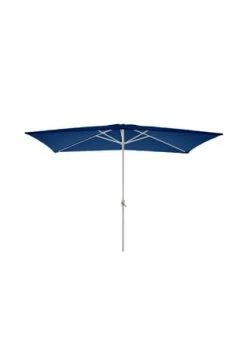 VCM. Sonnenschirm Eckig 2x3m Blau Mit Kurbel Marktschirm Rechteckschirm Sonnenschutz Blau