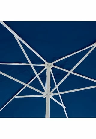 VCM. Sonnenschirm Eckig 2x3m Blau Mit Kurbel Marktschirm Rechteckschirm Sonnenschutz Blau 2 VCM. Sonnenschirm Eckig 2x3m Blau Mit Kurbel Marktschirm Rechteckschirm Sonnenschutz Blau – Bild 2