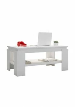 VCM. - My Home Holz Beistelltisch Couchtisch Sofatisch Wohnzimmertisch Rolas Weiß