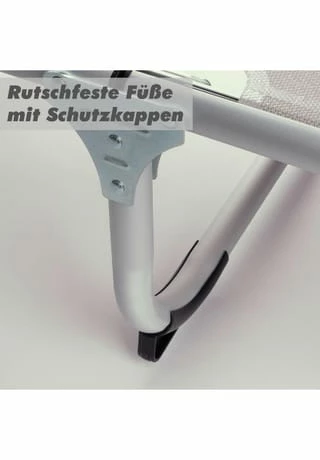 VCM. Sonnenliege Sonnendach Grau 187x57x30 Cm Alu Campingliege Klappbar Grau 7 VCM. Sonnenliege Sonnendach Grau 187x57x30 Cm Alu Campingliege Klappbar Grau – Bild 7