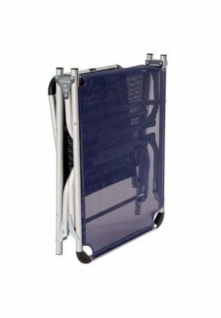 VCM. Gartenliege Sonnenliege Blau Mit Kissen 187x57x30 Cm Alu Klappbar Blau 3 VCM. Gartenliege Sonnenliege Blau Mit Kissen 187x57x30 Cm Alu Klappbar Blau – Bild 3