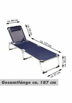 VCM. Gartenliege Sonnenliege Blau Mit Kissen 187x57x30 Cm Alu Klappbar Blau 13 VCM. Gartenliege Sonnenliege Blau Mit Kissen 187x57x30 Cm Alu Klappbar Blau -Wohn-esszimmer Verkäufe unnamed file 1931