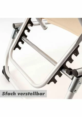 VCM. Gartenliege Sonnenliege Beige Kissen 187x57x30cm Liege Alu Klappbar Beige 4 VCM. Gartenliege Sonnenliege Beige Kissen 187x57x30cm Liege Alu Klappbar Beige – Bild 4