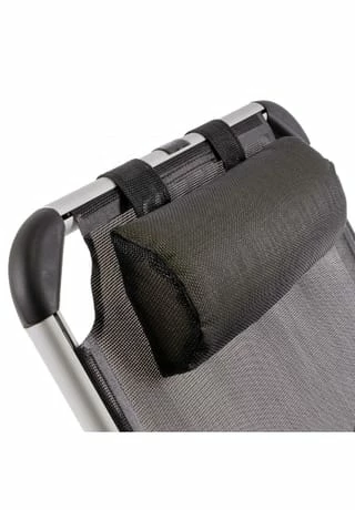VCM. Gartenliege Sonnenliege Schwarz Kissen 187x57x30cm Liege Klappbar Schwarz 5 VCM. Gartenliege Sonnenliege Schwarz Kissen 187x57x30cm Liege Klappbar Schwarz – Bild 5