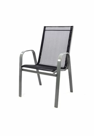 VCM. 5-teiliges Gartenmöbel-Set Schwarz Grau Gartengarnitur Stapelstühle + Esstisch Schwarz 8 VCM. 5-teiliges Gartenmöbel-Set Schwarz Grau Gartengarnitur Stapelstühle + Esstisch Schwarz – Bild 8