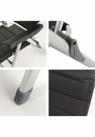 VCM. 2er Set Campingstuhl Extrastarke Polsterung Gartenstuhl Klappstuhl Alu-Stuhl Schwarz 3 VCM. 2er Set Campingstuhl Extrastarke Polsterung Gartenstuhl Klappstuhl Alu-Stuhl Schwarz – Bild 3