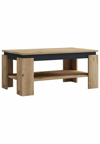 VCM. - My Home Holz Beistelltisch Couchtisch Sofatisch Wohnzimmertisch Rolas Honig-Eiche / Schwarz 3 VCM. - My Home Holz Beistelltisch Couchtisch Sofatisch Wohnzimmertisch Rolas Honig-Eiche / Schwarz – Bild 3