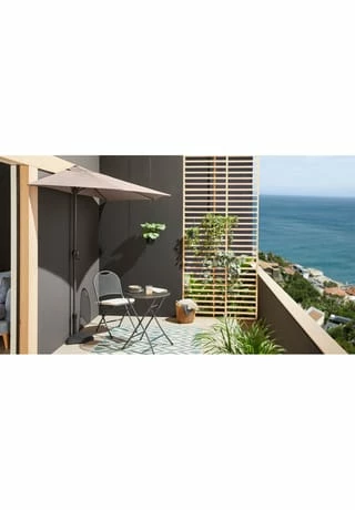 PURE DAY Sonnenschirm Sole Taupe 2 PURE DAY Sonnenschirm Sole Taupe – Bild 2