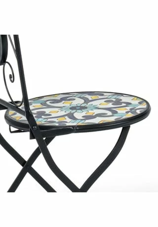 PURE DAY Outdoor-Möbel-Set, 3-tlg. Viola Grau 2 PURE DAY Outdoor-Möbel-Set, 3-tlg. Viola Grau – Bild 2