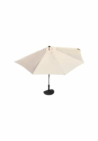 PURE DAY Sonnenschirm, Halb Fiona Natur 1 PURE DAY Sonnenschirm, Halb Fiona Natur