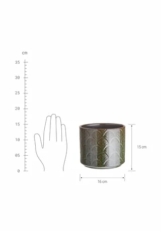 BUTLERS® LEAVES Blumentopf Ø16cm 3 BUTLERS® LEAVES Blumentopf Ø16cm – Bild 3