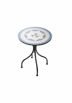 BUTLERS® PALAZZO Bistrotisch Blau-Creme