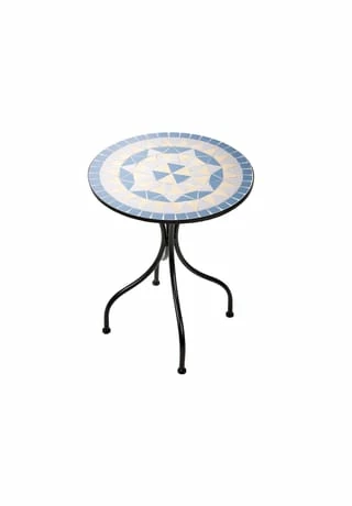 BUTLERS® PALAZZO Bistrotisch Blau-Creme 1 BUTLERS® PALAZZO Bistrotisch Blau-Creme