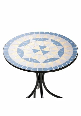 BUTLERS® PALAZZO Bistrotisch Blau-Creme 3 BUTLERS® PALAZZO Bistrotisch Blau-Creme – Bild 3