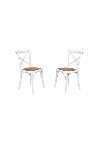 BUTLERS® CROSS COUNTRY Stuhl 2er-Set Weiß Weiß 1 BUTLERS® CROSS COUNTRY Stuhl 2er-Set Weiß Weiß