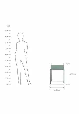 BUTLERS® PLANTA Pflanzkasten Mit Gestell B 45 X T 21cm Salbei 4 BUTLERS® PLANTA Pflanzkasten Mit Gestell B 45 X T 21cm Salbei – Bild 4