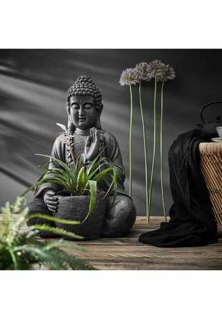 BUTLERS® BUDDHA Statue Mit Blumentopf Höhe 69cm 2 BUTLERS® BUDDHA Statue Mit Blumentopf Höhe 69cm – Bild 2