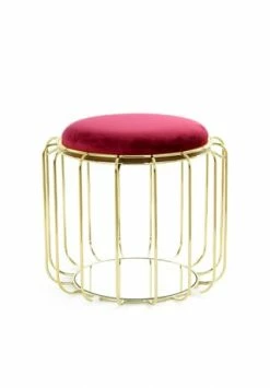 Kayoom Beistelltische Beistelltisch / Pouf Comfortable 110 Rot / Gold 7 Kayoom Beistelltische Beistelltisch / Pouf Comfortable 110 Rot / Gold -Wohn-esszimmer Verkäufe unnamed file 219