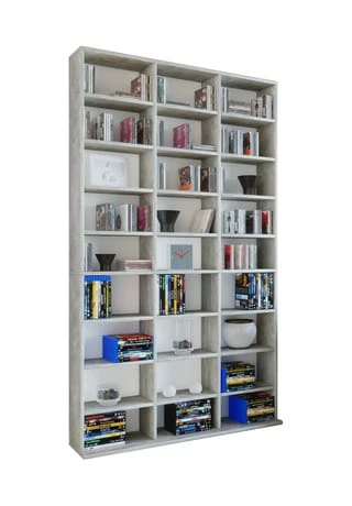 VCM. - My Home Holz CD DVD Standregal Bücherregal Medienregal Raumteiler Deko Regal Megosa XL Gesamt: Breite 102cm, Höhe 181cm, Tiefe 23cm 1 VCM. - My Home Holz CD DVD Standregal Bücherregal Medienregal Raumteiler Deko Regal Megosa XL Gesamt: Breite 102cm, Höhe 181cm, Tiefe 23cm