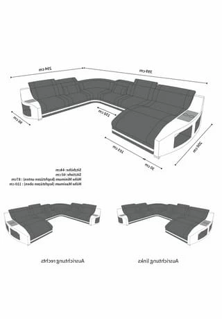SOFA DREAMS Wohnlandschaft XXL Swing Weiß-schwarz 6 SOFA DREAMS Wohnlandschaft XXL Swing Weiß-schwarz – Bild 6