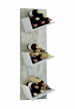 VCM. - My Home Holz Weinregal Flaschenregal Wandregal Wandboard Hängeregal Flaschen Wein Vinosi Gesamt: Breite 33cm, Höhe 106cm, Tiefe 26cm 1 VCM. - My Home Holz Weinregal Flaschenregal Wandregal Wandboard Hängeregal Flaschen Wein Vinosi Gesamt: Breite 33cm, Höhe 106cm, Tiefe 26cm