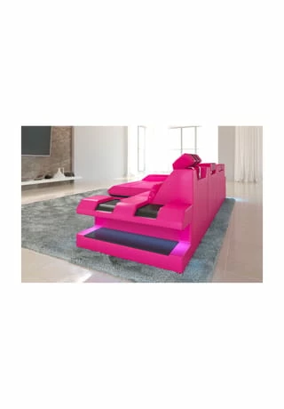 SOFA DREAMS Ecksofa Apollonia L Pink-schwarz 1 SOFA DREAMS Ecksofa Apollonia L Pink-schwarz