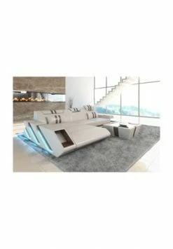 SOFA DREAMS Ecksofa Apollonia L Beige-braun