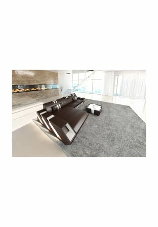 SOFA DREAMS Ecksofa Apollonia L Braun-weiss 1 SOFA DREAMS Ecksofa Apollonia L Braun-weiss