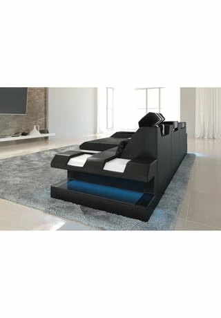 SOFA DREAMS Ecksofa Apollonia L Schwarz-weiß 5 SOFA DREAMS Ecksofa Apollonia L Schwarz-weiß – Bild 5