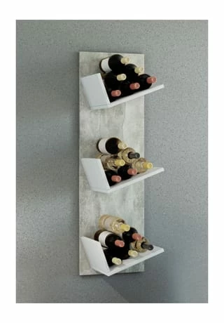 VCM. - My Home Holz Weinregal Flaschenregal Wandregal Wandboard Hängeregal Flaschen Wein Vinosi Gesamt: Breite 33cm, Höhe 106cm, Tiefe 26cm 4 VCM. - My Home Holz Weinregal Flaschenregal Wandregal Wandboard Hängeregal Flaschen Wein Vinosi Gesamt: Breite 33cm, Höhe 106cm, Tiefe 26cm – Bild 4