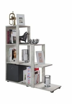 VCM. - My Home Holz Stand Treppenregal Stufenregal Standregal Raumteiler Bücherregal Slando Gesamt: Breite 105cm, Höhe 106cm, Tiefe 33cm