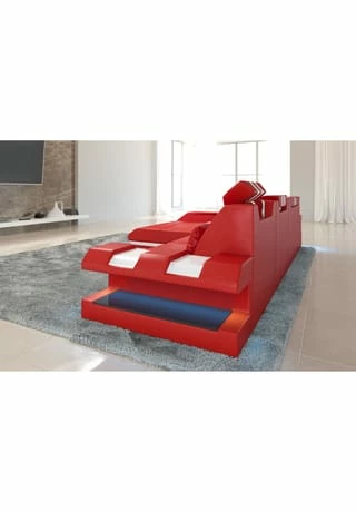 SOFA DREAMS Ecksofa Apollonia L Rot-weiß 5 SOFA DREAMS Ecksofa Apollonia L Rot-weiß – Bild 5